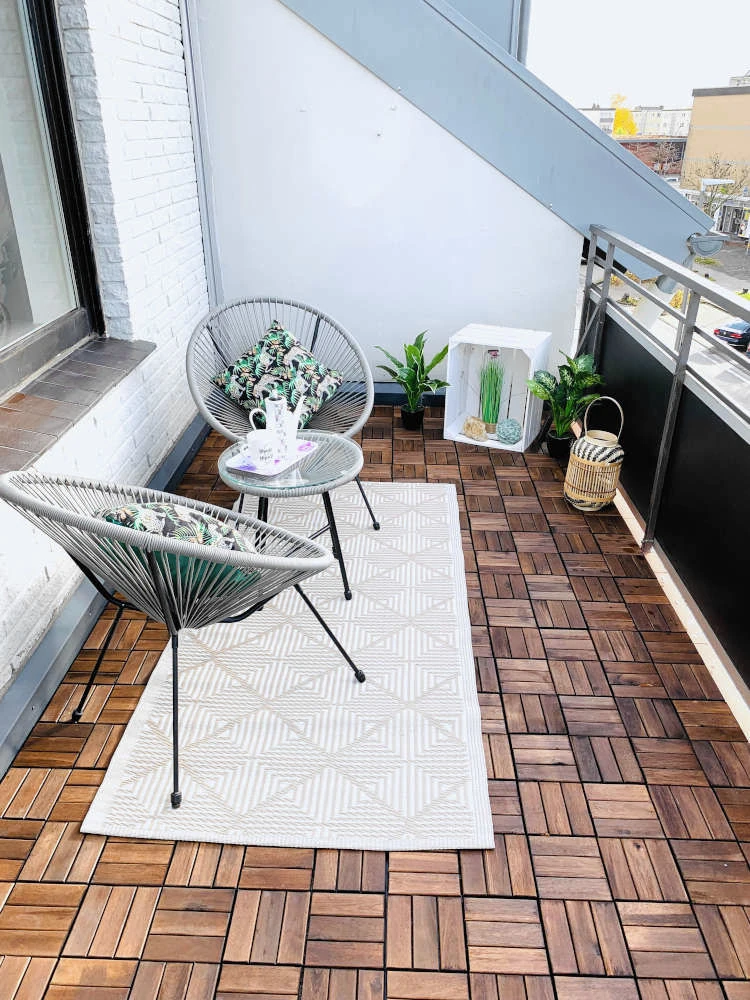 Monteurunterkunft Wuppertal: Balkon